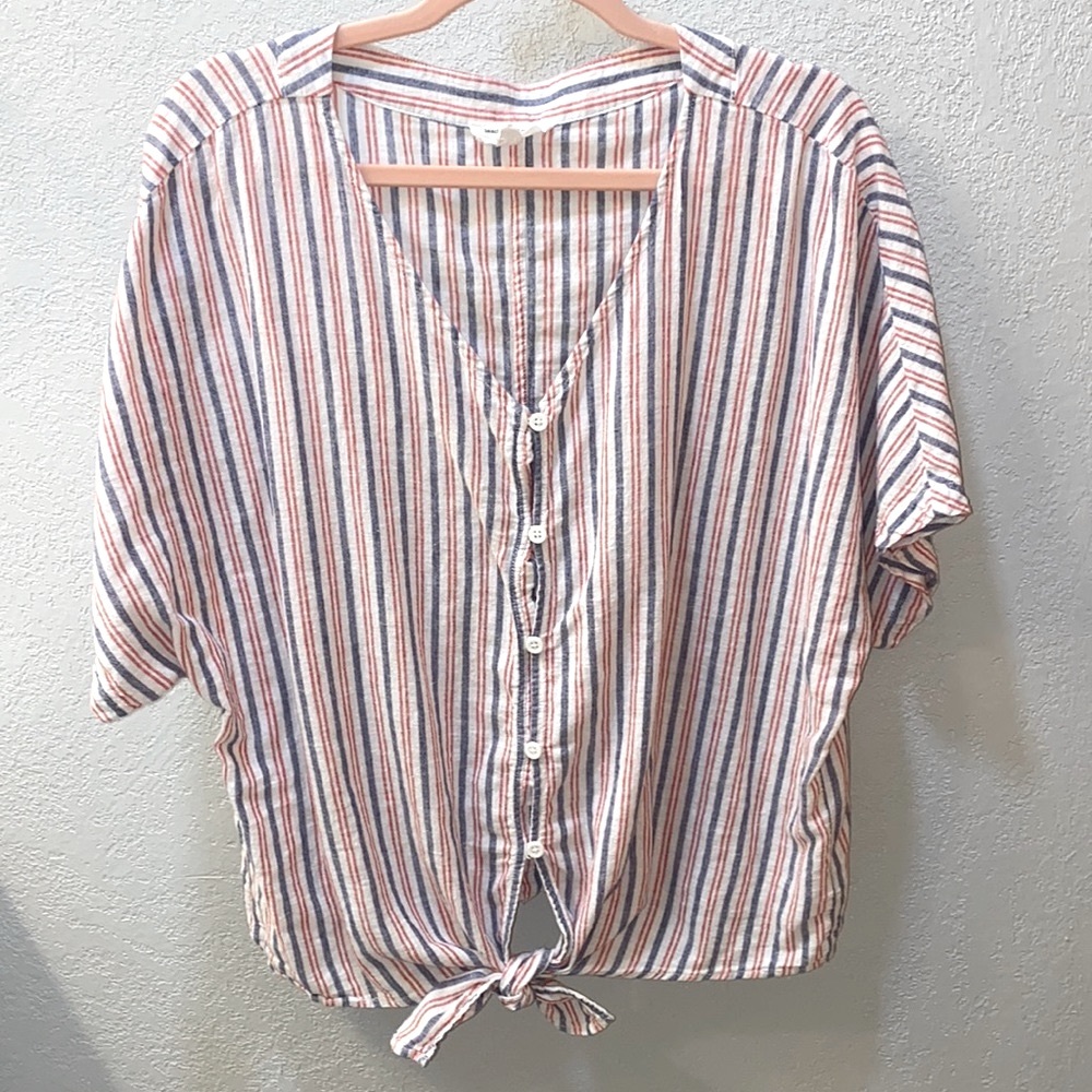 beachlunchlounge V- Neck Top Size XL